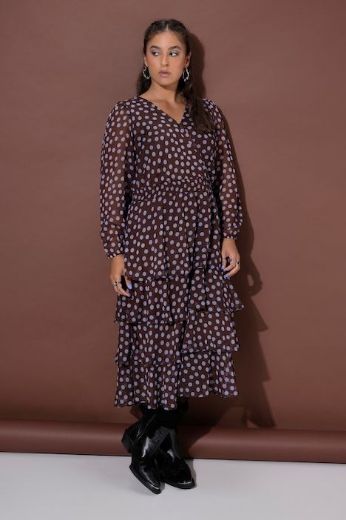 Moda za polnejše Haljina midi plus velikost, xxl, Ulla Popken in Johann Popken (JP1880)