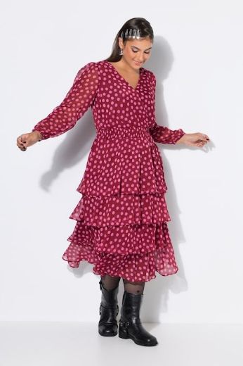 Moda za polnejše Haljina midi plus velikost, xxl, Ulla Popken in Johann Popken (JP1880)