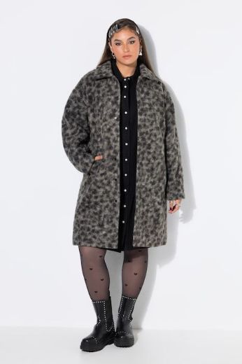 Moda za polnejše Kaput teddy na kopčanje plus velikost, xxl, Ulla Popken in Johann Popken (JP1880)