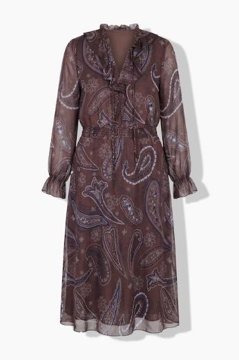 Moda za polnejše Haljina midi dugih rukava plus velikost, xxl, Ulla Popken in Johann Popken (JP1880)