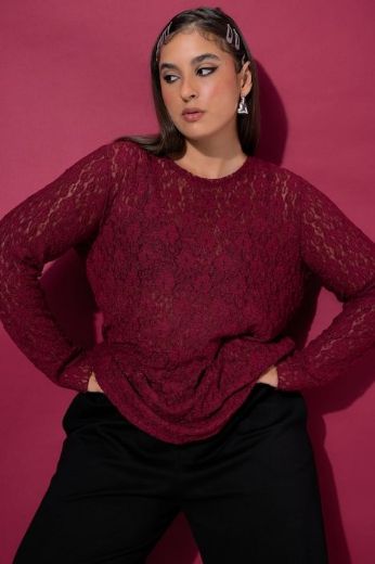 Moda za polnejše Majica dugih rukava plus velikost, xxl, Ulla Popken in Johann Popken (JP1880)
