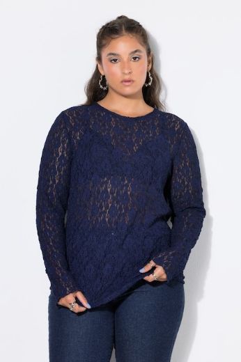 Moda za polnejše Majica dugih rukava plus velikost, xxl, Ulla Popken in Johann Popken (JP1880)
