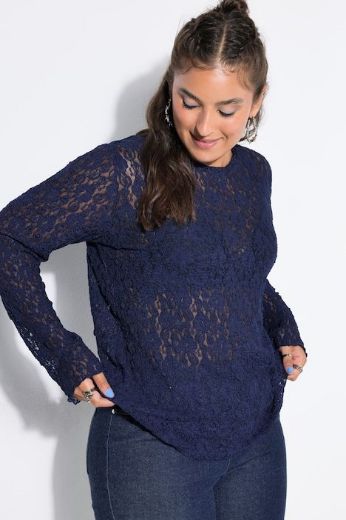 Moda za polnejše Majica dugih rukava plus velikost, xxl, Ulla Popken in Johann Popken (JP1880)