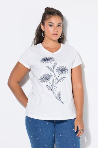 Moda za polnejše Majica kratkih rukava plus velikost, xxl, Ulla Popken in Johann Popken (JP1880)