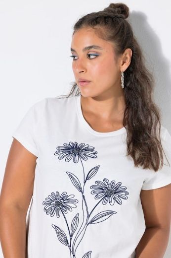Moda za polnejše Majica kratkih rukava plus velikost, xxl, Ulla Popken in Johann Popken (JP1880)