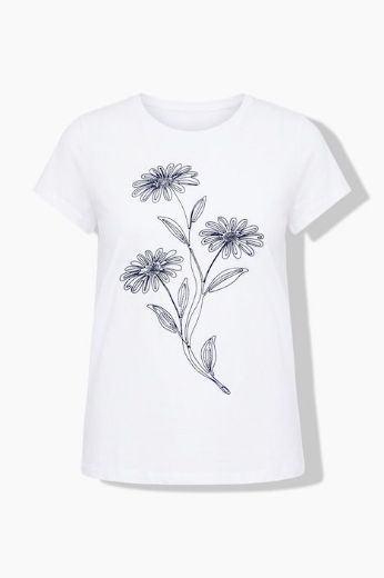 Moda za polnejše Majica kratkih rukava plus velikost, xxl, Ulla Popken in Johann Popken (JP1880)