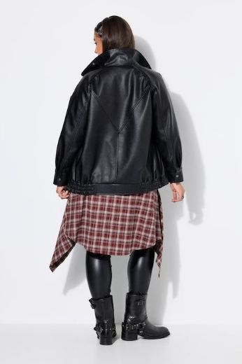 Moda za polnejše Jakna od imitacije kože plus velikost, xxl, Ulla Popken in Johann Popken (JP1880)