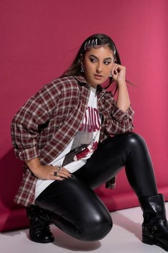 Moda za polnejše Košulja karirana dugih rukava plus velikost, xxl, Ulla Popken in Johann Popken (JP1880)