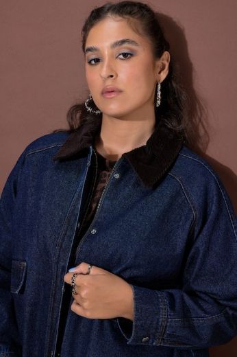 Moda za polnejše Jakna lagana od trapera plus velikost, xxl, Ulla Popken in Johann Popken (JP1880)