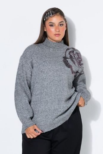 Moda za polnejše Pulover dugih rukava plus velikost, xxl, Ulla Popken in Johann Popken (JP1880)