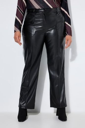Moda za polnejše Hlače ravnih nogavica  imitacije kože plus velikost, xxl, Ulla Popken in Johann Popken (JP1880)