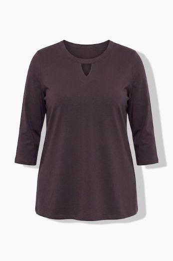Moda za polnejše Majica 3/4 rukava A kroja okruglog izreza plus velikost, xxl, Ulla Popken in Johann Popken (JP1880)