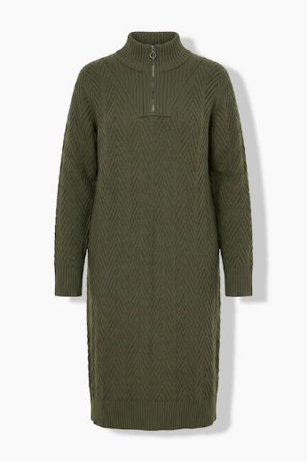 Moda za polnejše Haljina midi dugih rukava s polu patentnim zatvaračem plus velikost, xxl, Ulla Popken in Johann Popken (JP1880)