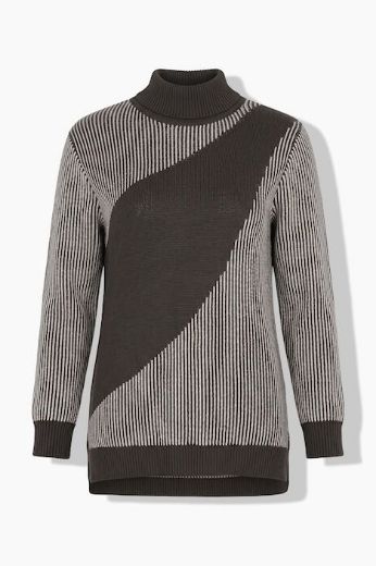 Moda za polnejše Pulover dugih rukava povišenog ovratnika plus velikost, xxl, Ulla Popken in Johann Popken (JP1880)