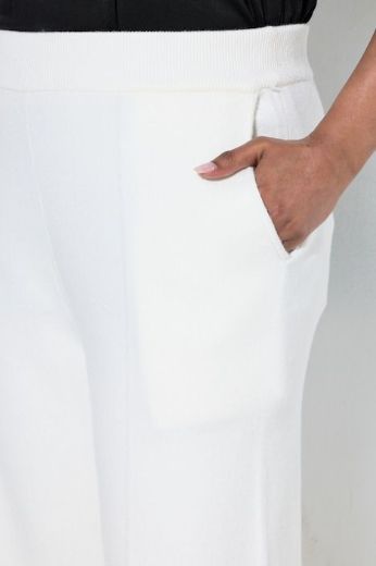 Moda za polnejše Hlače pletene širokih ravnih nogavica plus velikost, xxl, Ulla Popken in Johann Popken (JP1880)