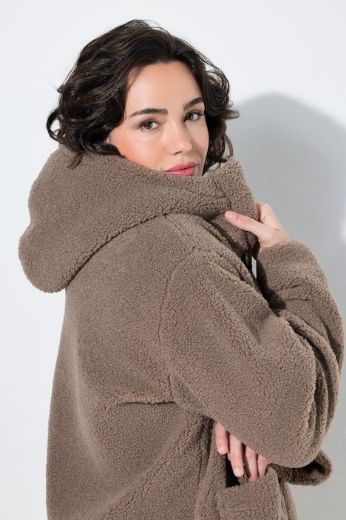 Moda za polnejše Jakna teddy s kapuljačom plus velikost, xxl, Ulla Popken in Johann Popken (JP1880)