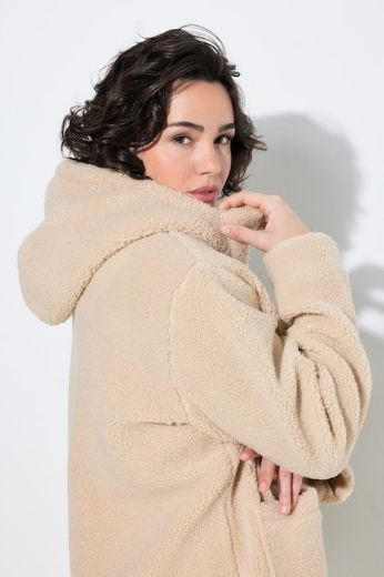 Moda za polnejše Jakna teddy s kapuljačom plus velikost, xxl, Ulla Popken in Johann Popken (JP1880)