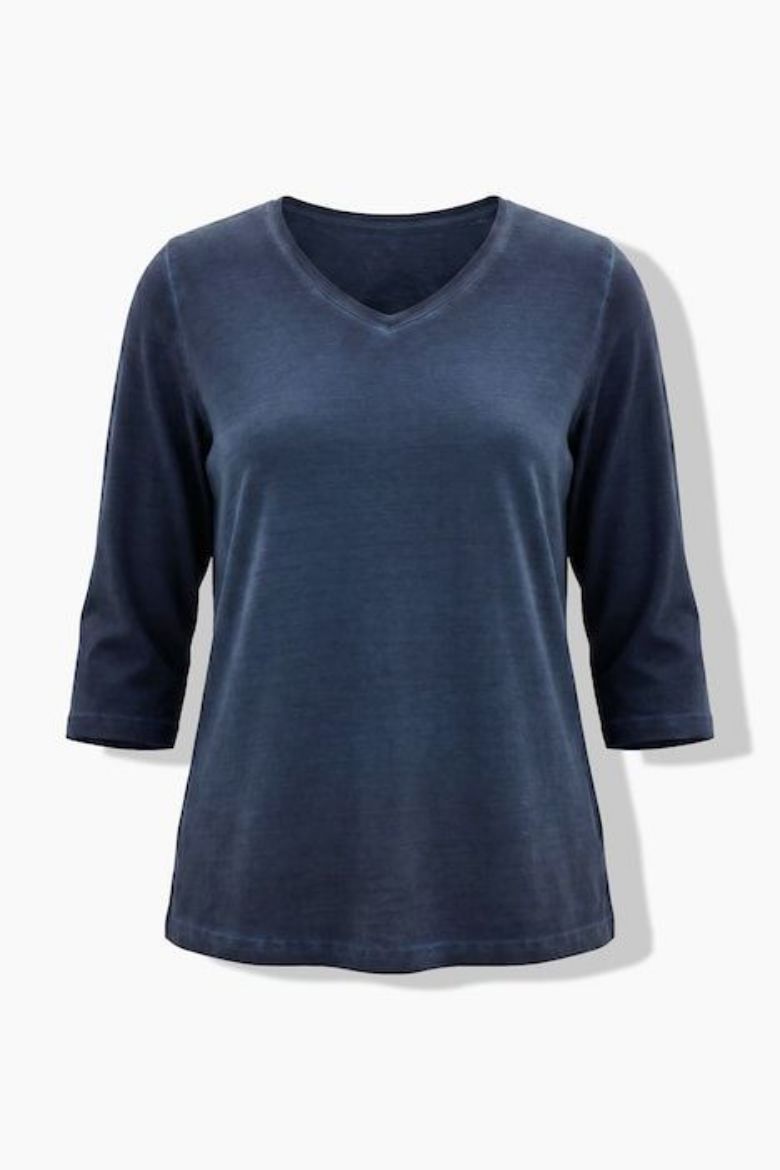 Moda za polnejše Majica 3/4 rukava V ovratnika plus velikost, xxl, Ulla Popken in Johann Popken (JP1880)