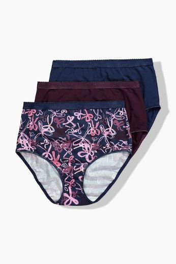 Moda za polnejše Gaćice 3 komada plus velikost, xxl, Ulla Popken in Johann Popken (JP1880)