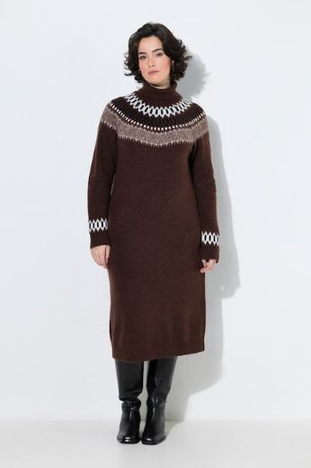 Moda za polnejše Haljina dugih rukava pletena plus velikost, xxl, Ulla Popken in Johann Popken (JP1880)