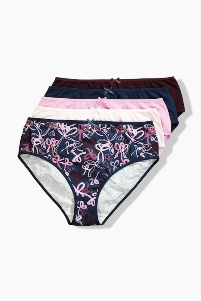 Moda za polnejše Gaćice midi 5 komada plus velikost, xxl, Ulla Popken in Johann Popken (JP1880)