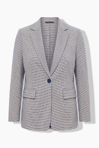 Moda za polnejše Sako karirani užeg kroja plus velikost, xxl, Ulla Popken in Johann Popken (JP1880)