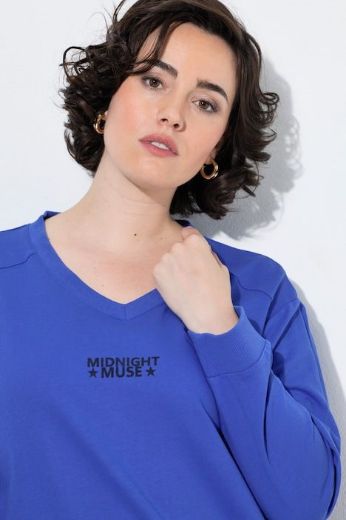 Moda za polnejše Majica dugih rukava V ovratnika plus velikost, xxl, Ulla Popken in Johann Popken (JP1880)