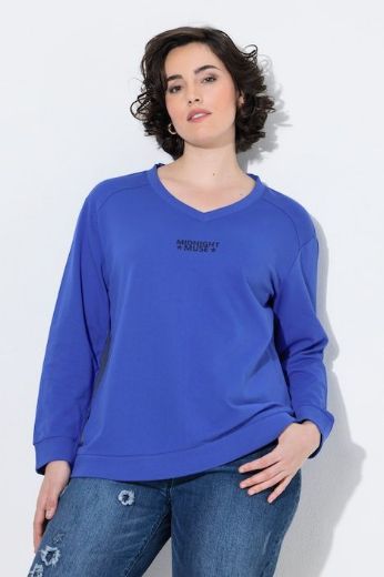 Moda za polnejše Majica dugih rukava V ovratnika plus velikost, xxl, Ulla Popken in Johann Popken (JP1880)