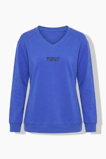 Moda za polnejše Majica dugih rukava V ovratnika plus velikost, xxl, Ulla Popken in Johann Popken (JP1880)