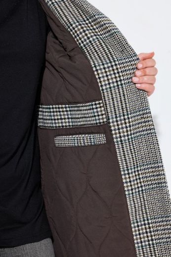 Moda za polnejše Kaput karirani dužeg kroja plus velikost, xxl, Ulla Popken in Johann Popken (JP1880)