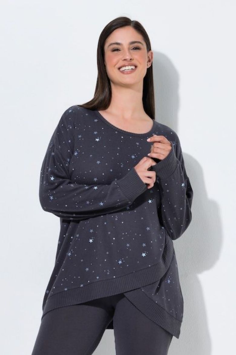 Moda za polnejše Majica dugih rukava plus velikost, xxl, Ulla Popken in Johann Popken (JP1880)
