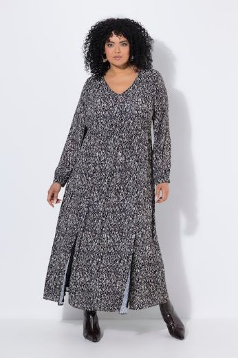 Moda za polnejše Haljina maxi dugih rukava plus velikost, xxl, Ulla Popken in Johann Popken (JP1880)