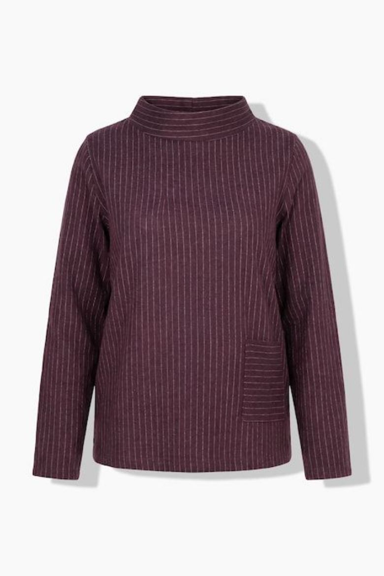 Moda za polnejše Majica dugih rukava na pruge plus velikost, xxl, Ulla Popken in Johann Popken (JP1880)