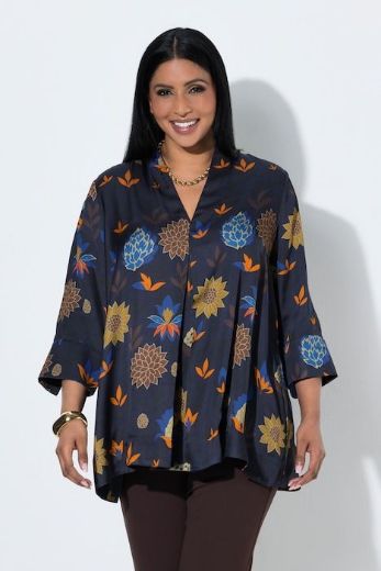 Moda za polnejše Bluza 3/4 rukava plus velikost, xxl, Ulla Popken in Johann Popken (JP1880)