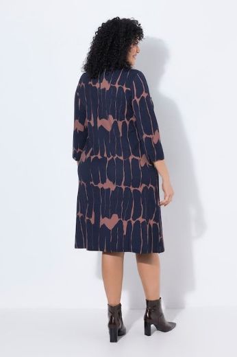 Moda za polnejše Haljna midi 3/4 rukava plus velikost, xxl, Ulla Popken in Johann Popken (JP1880)