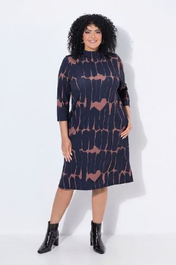 Moda za polnejše Haljna midi 3/4 rukava plus velikost, xxl, Ulla Popken in Johann Popken (JP1880)