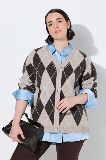 Moda za polnejše Kardigan V ovratnika plus velikost, xxl, Ulla Popken in Johann Popken (JP1880)