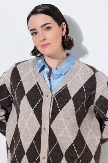 Moda za polnejše Kardigan V ovratnika plus velikost, xxl, Ulla Popken in Johann Popken (JP1880)