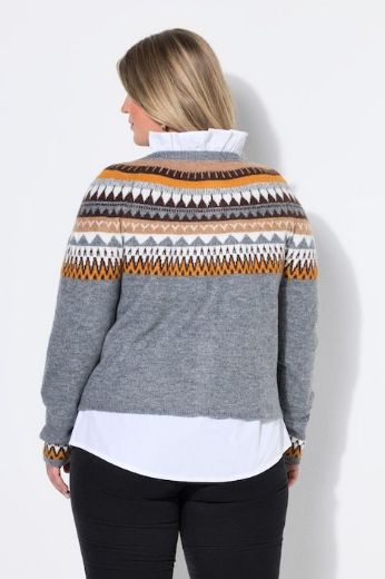 Moda za polnejše Kardigan na kopčanje plus velikost, xxl, Ulla Popken in Johann Popken (JP1880)