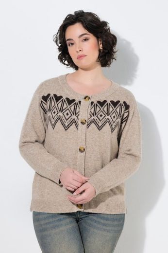 Moda za polnejše Kardigan na kopčanje plus velikost, xxl, Ulla Popken in Johann Popken (JP1880)