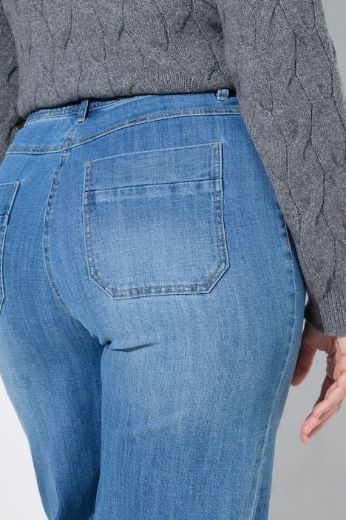 Moda za polnejše Traperice širokih nogavica plus velikost, xxl, Ulla Popken in Johann Popken (JP1880)