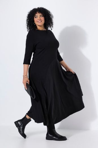 Moda za polnejše Haljina maxi 3/4 rukava plus velikost, xxl, Ulla Popken in Johann Popken (JP1880)