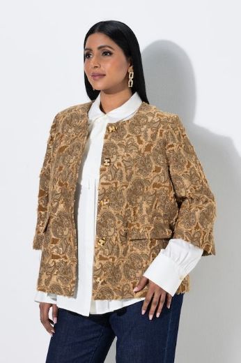 Moda za polnejše Jakna lagana 3/4 rukava plus velikost, xxl, Ulla Popken in Johann Popken (JP1880)
