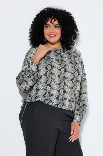 Moda za polnejše Bluza dugih rukava plus velikost, xxl, Ulla Popken in Johann Popken (JP1880)