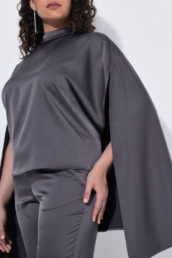 Moda za polnejše Bluza satenska plus velikost, xxl, Ulla Popken in Johann Popken (JP1880)