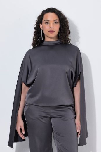 Moda za polnejše Bluza satenska plus velikost, xxl, Ulla Popken in Johann Popken (JP1880)