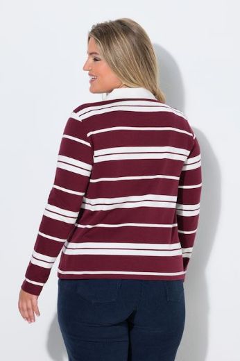 Moda za polnejše Majica Polo dugih rukava plus velikost, xxl, Ulla Popken in Johann Popken (JP1880)