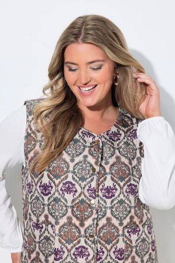 Moda za polnejše Prsluk na kopčanje plus velikost, xxl, Ulla Popken in Johann Popken (JP1880)