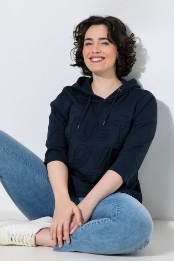 Moda za polnejše Majica dugih rukava s kapuljačom plus velikost, xxl, Ulla Popken in Johann Popken (JP1880)