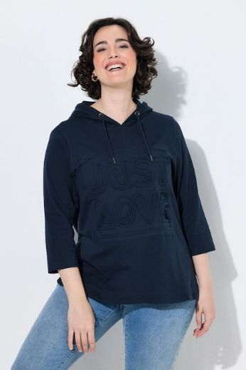 Moda za polnejše Majica dugih rukava s kapuljačom plus velikost, xxl, Ulla Popken in Johann Popken (JP1880)